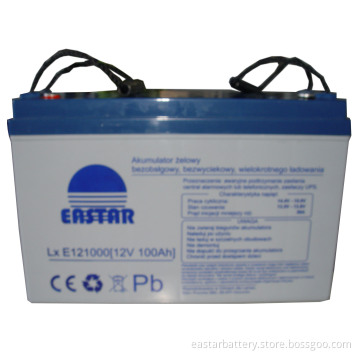 Deep Cycle Solar Battery 12V100ah (ISO9001, CE, UL)